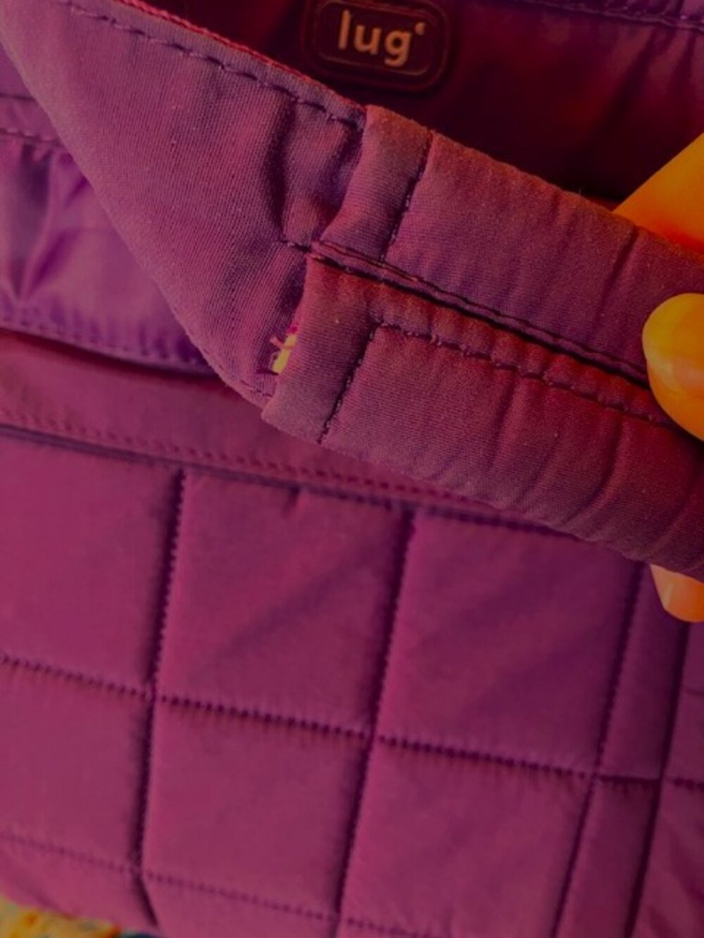 Roomy Lug Purple Overnight Bag -- Fair Condition - Picture 10 of 10